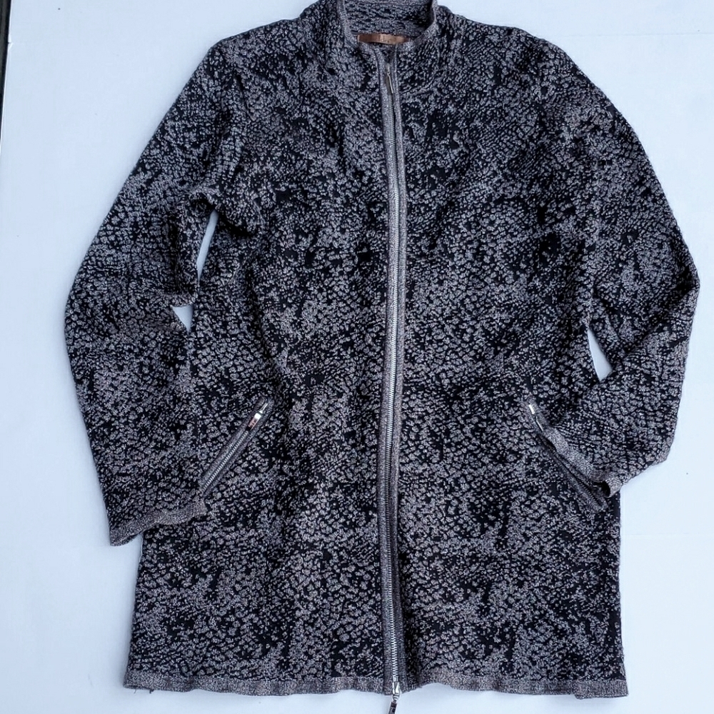 Belldini Snakelike Lurex print Long Jacket Large